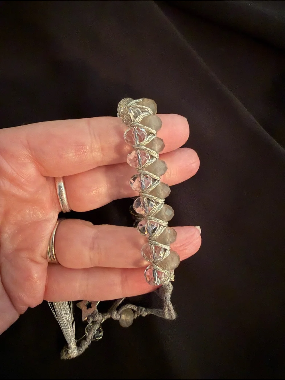 Adjustable Beaded Wrap Bracelet